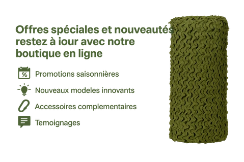 Offres spéciales et nouveautés : restez à jour avec notre boutique en ligne